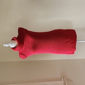 Red sparkling XL sweater dress